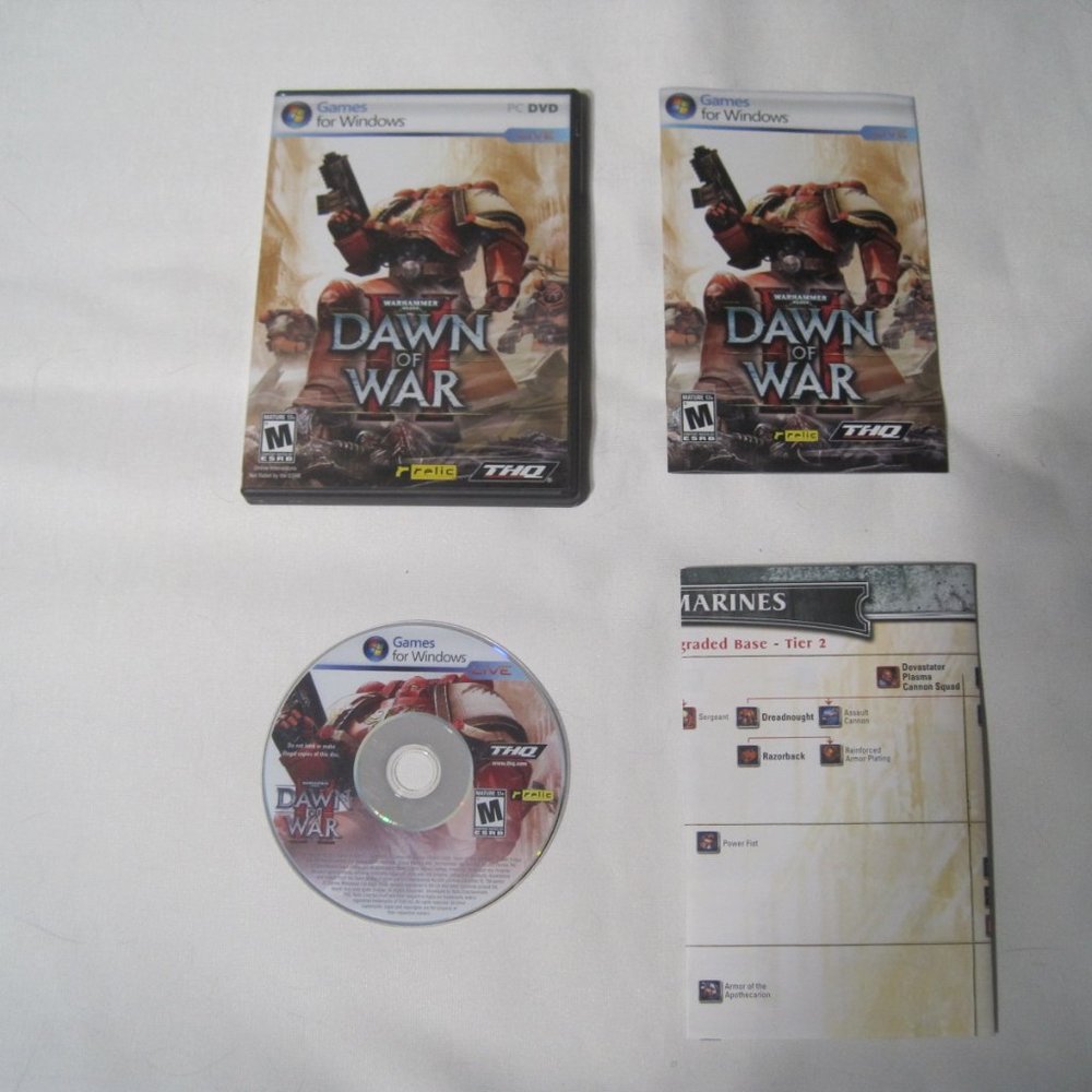 Warhammer 40,000 Dawn of War II 2 PC DVD Strategy Game Complete W/ Key & Poster